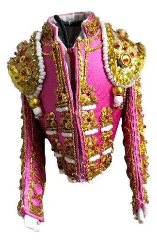 Casaquita De Torero En Miniatura Fucsia y Oro