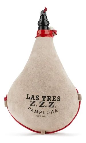Bota de vino recta con interior de látex roja